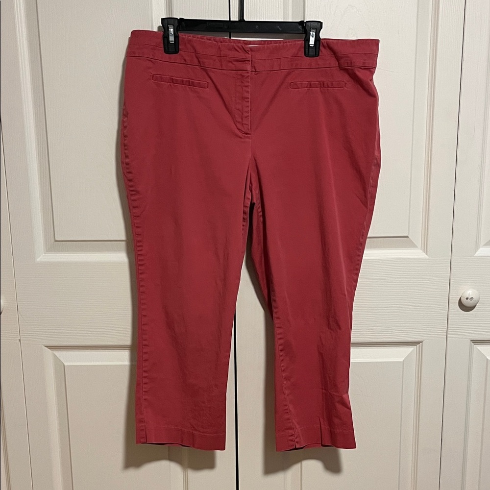 NY & Co, women’s capri pants, coral/pink, size 18